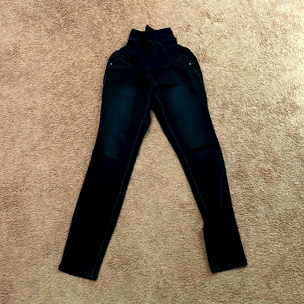 Maternity dark blue jeggings